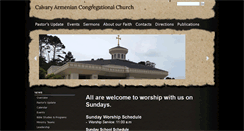 Desktop Screenshot of calvaryarmenianchurch.org